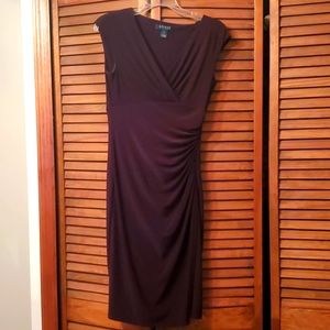 Ralph Lauren plum cocktail dress